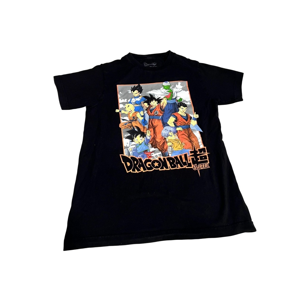 Dragon Ball Super Graphic T-Shirt Mens Small Black Goku Vegeta Toei Animation